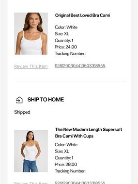 Express Bra Camis size XL in white